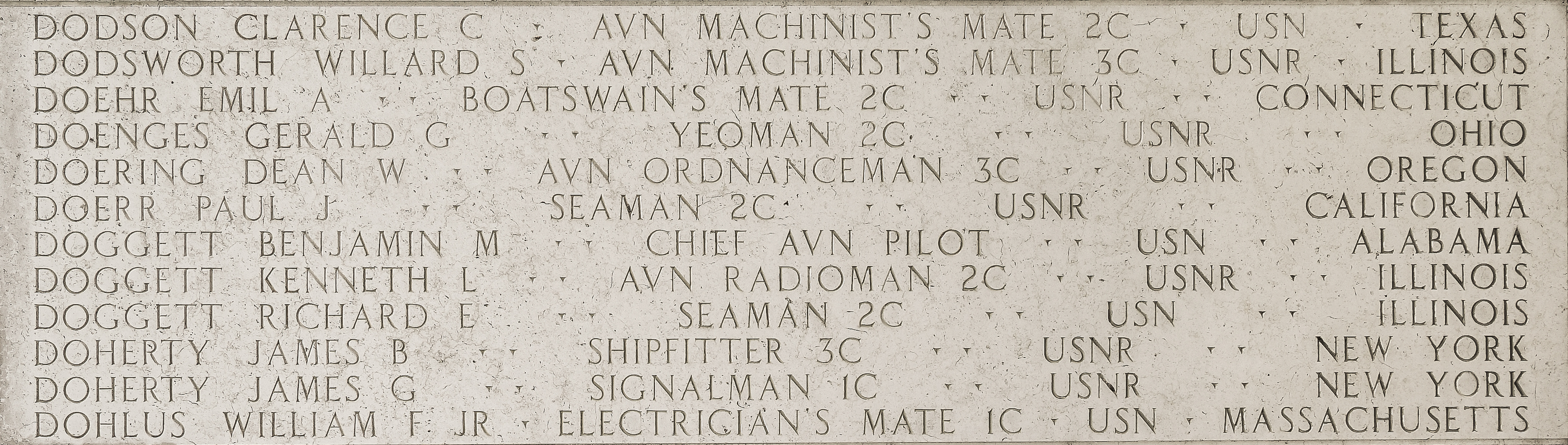 James G. Doherty, Signalman First Class